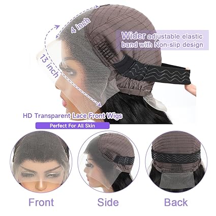 13x4 Body Wave HD Lace Front Wigs Human Hair Glueless Bob Wigs
