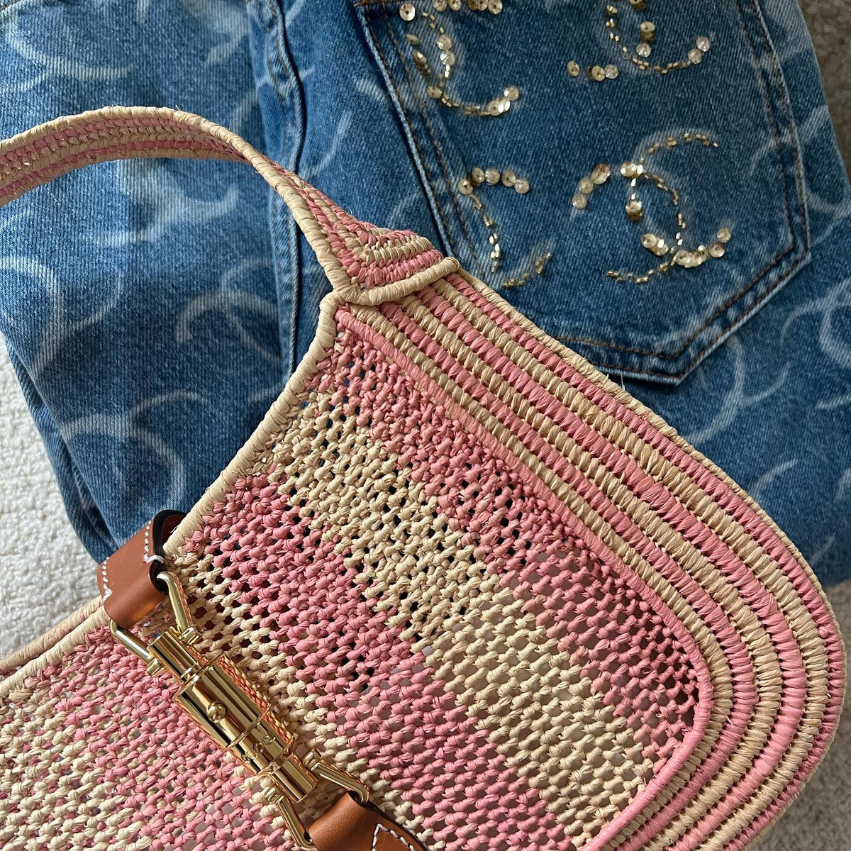 Gucci Jackie Raffia bag