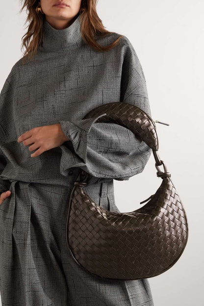 BOTTEGA VENETA Gemelli large intrecciato leather shoulder bag