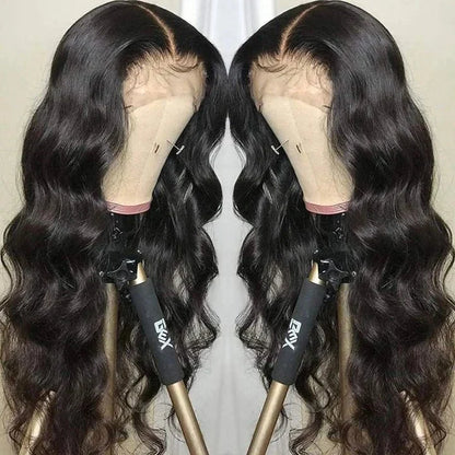 Classical Mid-part Body Wave Human Hair Wig