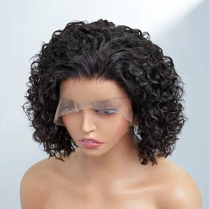 Lady's Summer Pixie Cut Curly Bob Wigs