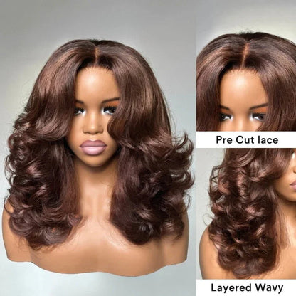 Shoulder Length Body Wave  5x5 Lace Closure Wig